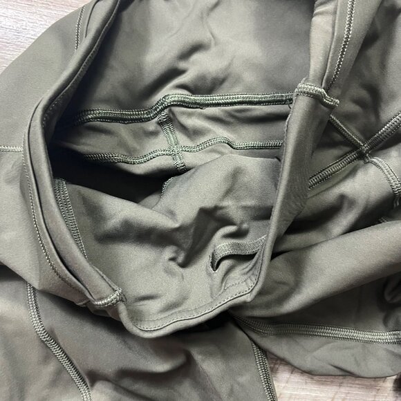 Lululemon Athletic Fast & Free Crop Yoga Pants II Dark Olive Women’s Sz 4 - Picture 7 of 9